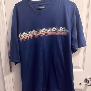 Speedo Men's Blue and Navy T-shirt